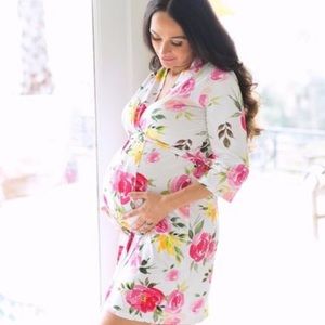 Robe, Swaddle & Bow Set